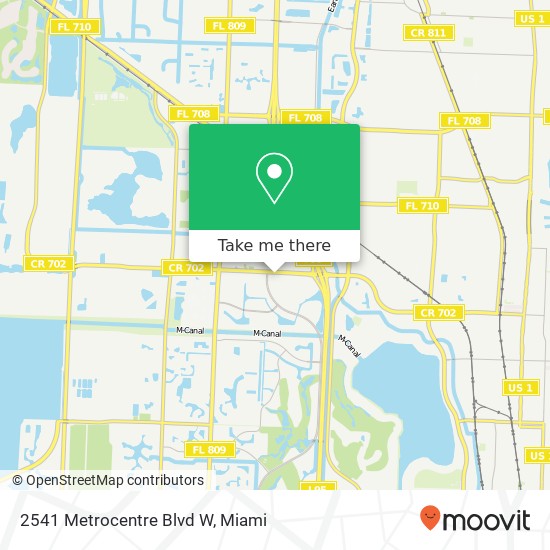 Mapa de 2541 Metrocentre Blvd W