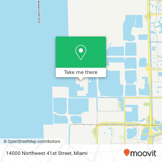 14000 Northwest 41st Street map