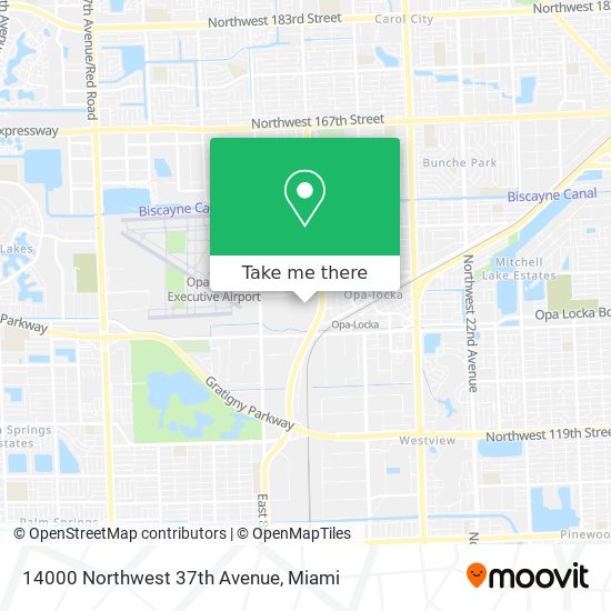 14000 Northwest 37th Avenue map