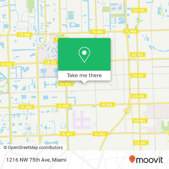 1216 NW 75th Ave map
