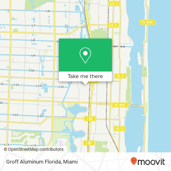 Groff Aluminum Florida map