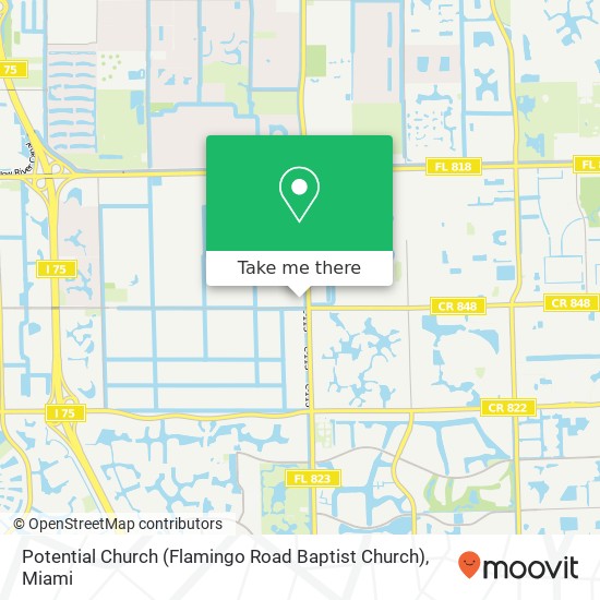 Mapa de Potential Church (Flamingo Road Baptist Church)