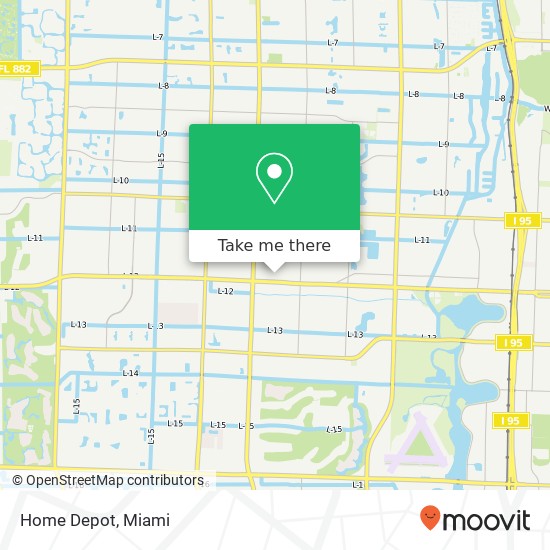 Mapa de Home Depot