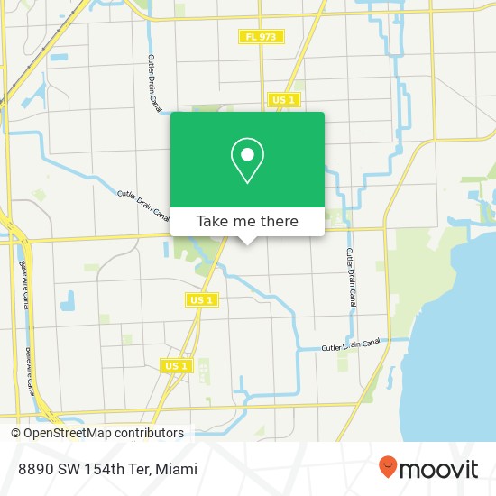 Mapa de 8890 SW 154th Ter