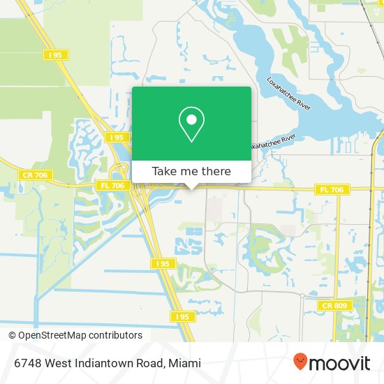 Mapa de 6748 West Indiantown Road