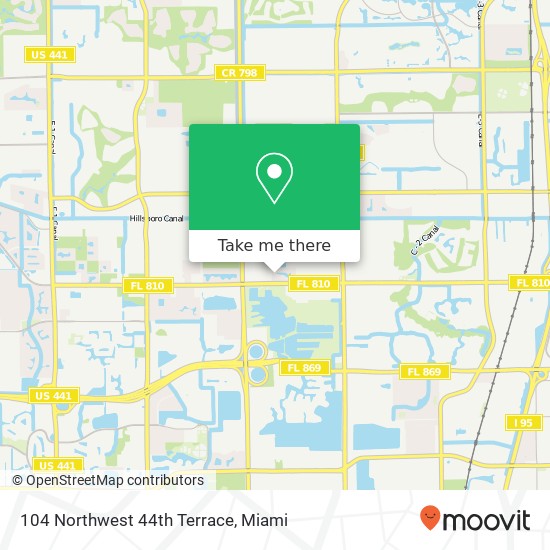 104 Northwest 44th Terrace map