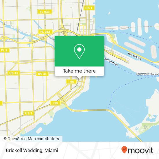 Brickell Wedding map
