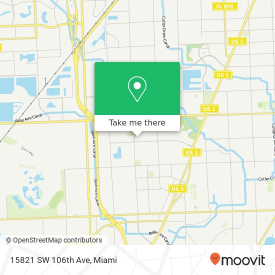 15821 SW 106th Ave map