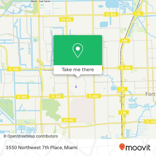 Mapa de 3550 Northwest 7th Place
