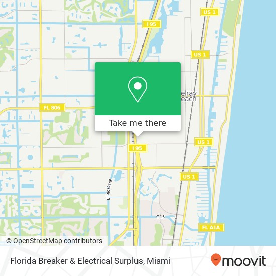 Florida Breaker & Electrical Surplus map