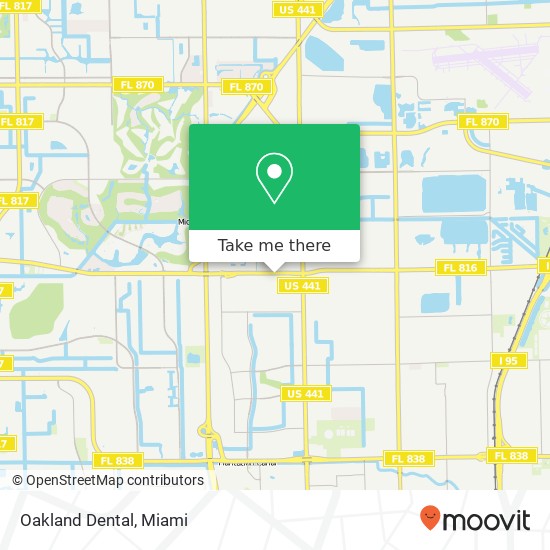 Mapa de Oakland Dental