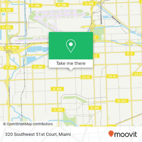 Mapa de 320 Southwest 51st Court