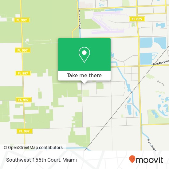 Southwest 155th Court map