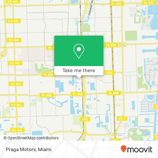 Praga Motors map