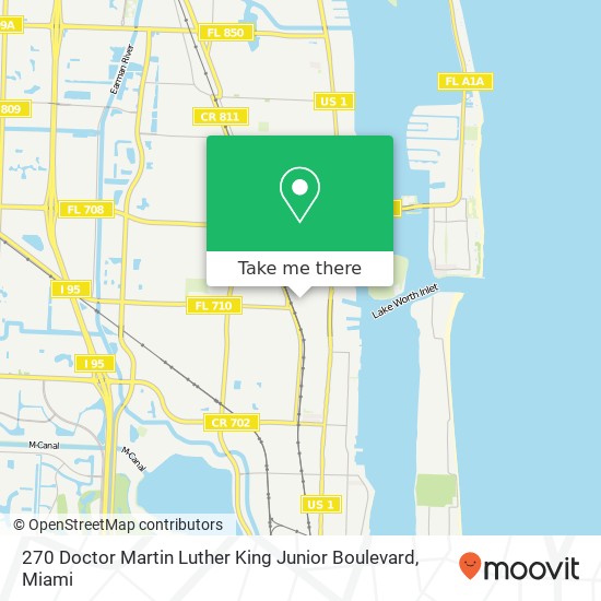 270 Doctor Martin Luther King Junior Boulevard map
