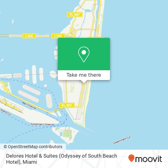 Delores Hotel & Suites (Odyssey of South Beach Hotel) map