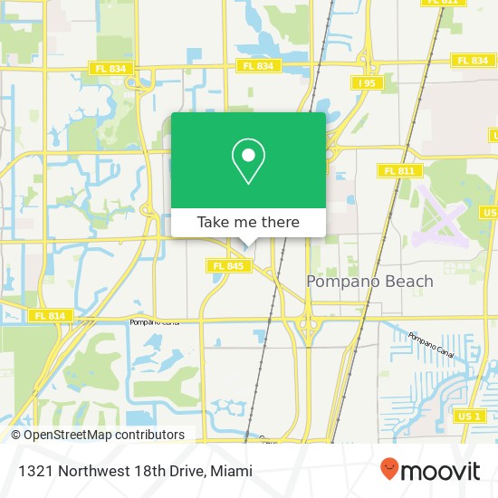1321 Northwest 18th Drive map
