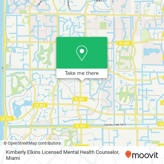 Kimberly Elkins Licensed Mental Health Counselor map