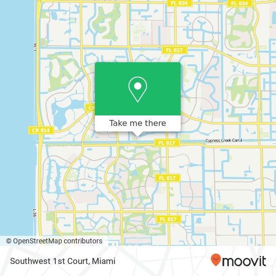 Mapa de Southwest 1st Court