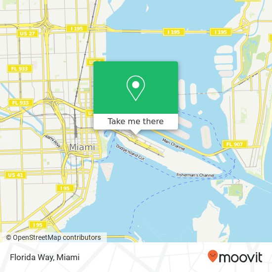 Florida Way map