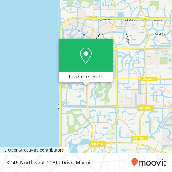 3045 Northwest 118th Drive map