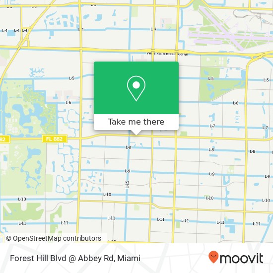 Mapa de Forest Hill Blvd @ Abbey Rd