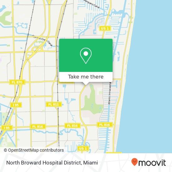 Mapa de North Broward Hospital District