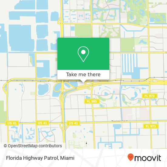 Mapa de Florida Highway Patrol