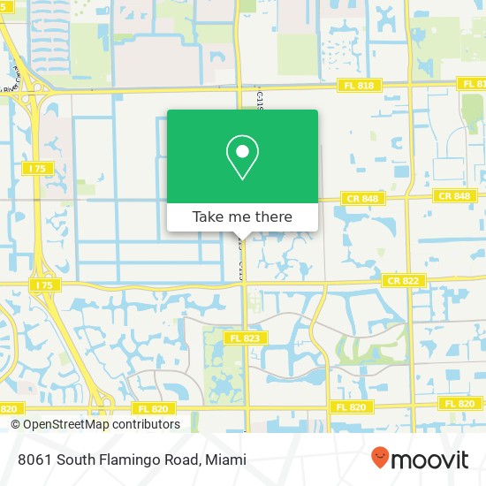 Mapa de 8061 South Flamingo Road