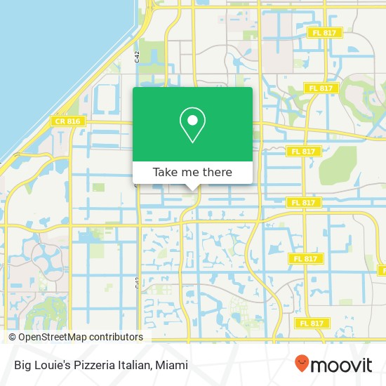 Big Louie's Pizzeria Italian map