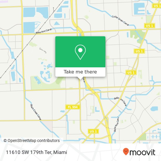 11610 SW 179th Ter map