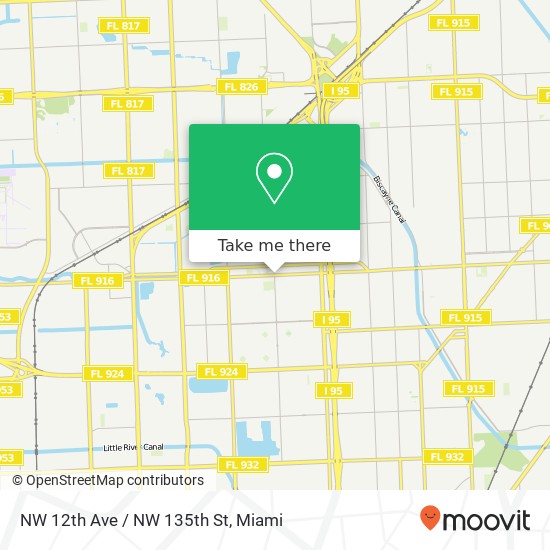 NW 12th Ave / NW 135th St map