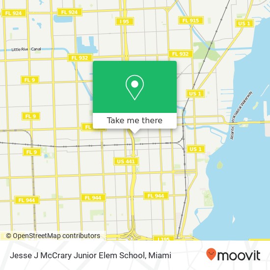 Mapa de Jesse J McCrary Junior Elem School