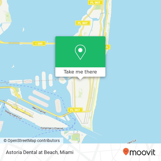 Astoria Dental at Beach map
