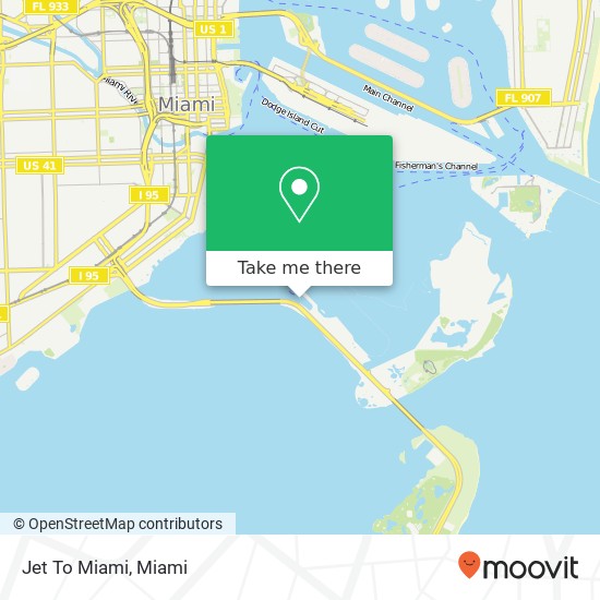 Jet To Miami map