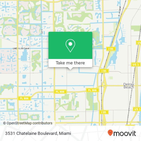 Mapa de 3531 Chatelaine Boulevard