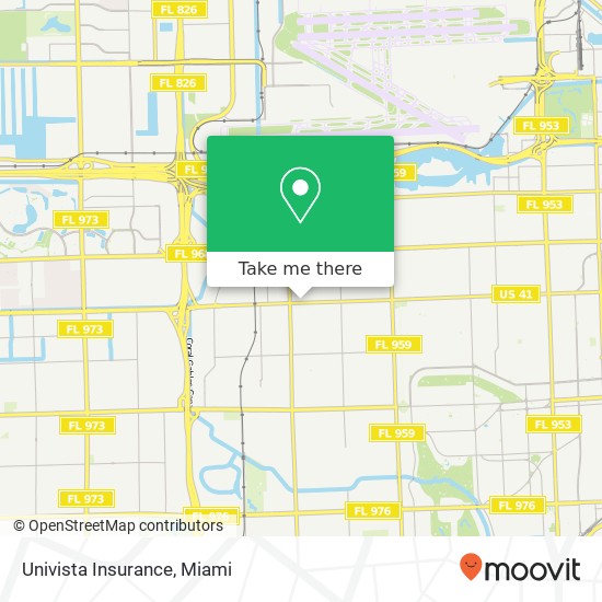 Mapa de Univista Insurance