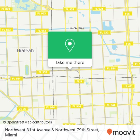 Northwest 31st Avenue & Northwest 79th Street map