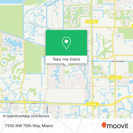 7550 NW 70th Way map