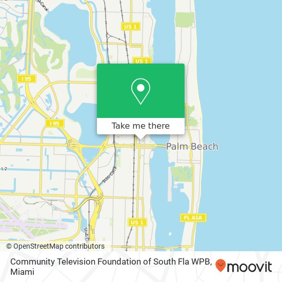 Community Television Foundation of South Fla WPB map
