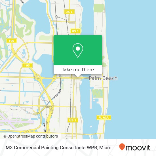 M3 Commercial Painting Consultants WPB map