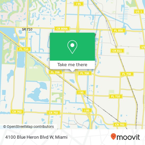 4100 Blue Heron Blvd W map