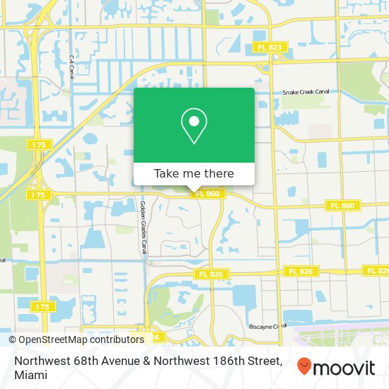 Mapa de Northwest 68th Avenue & Northwest 186th Street