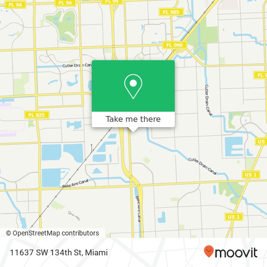 11637 SW 134th St map