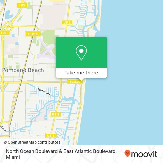 Mapa de North Ocean Boulevard & East Atlantic Boulevard