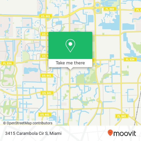 3415 Carambola Cir S map