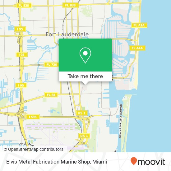 Elvis Metal Fabrication Marine Shop map