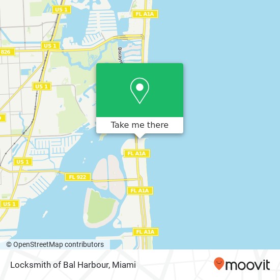 Locksmith of Bal Harbour map