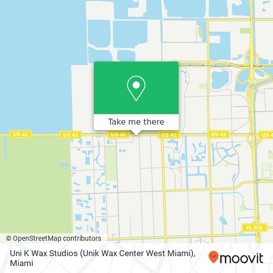 Mapa de Uni K Wax Studios (Unik Wax Center West Miami)