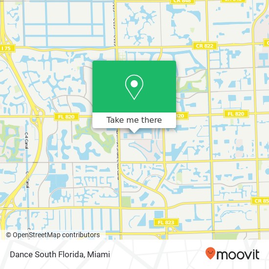 Dance South Florida map